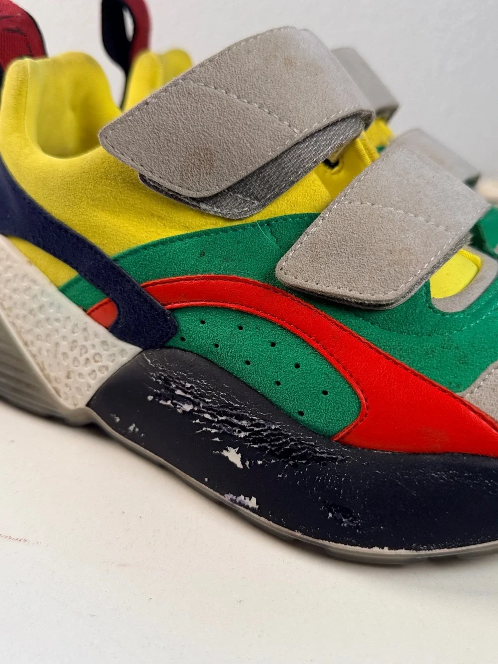 Stella McCartney Eclypse Sneakers Size 35 Multicolor Velcro Platform Chunky